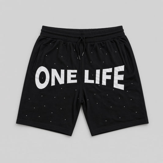 No Sleep Shorts by One Life Clothing - front product view