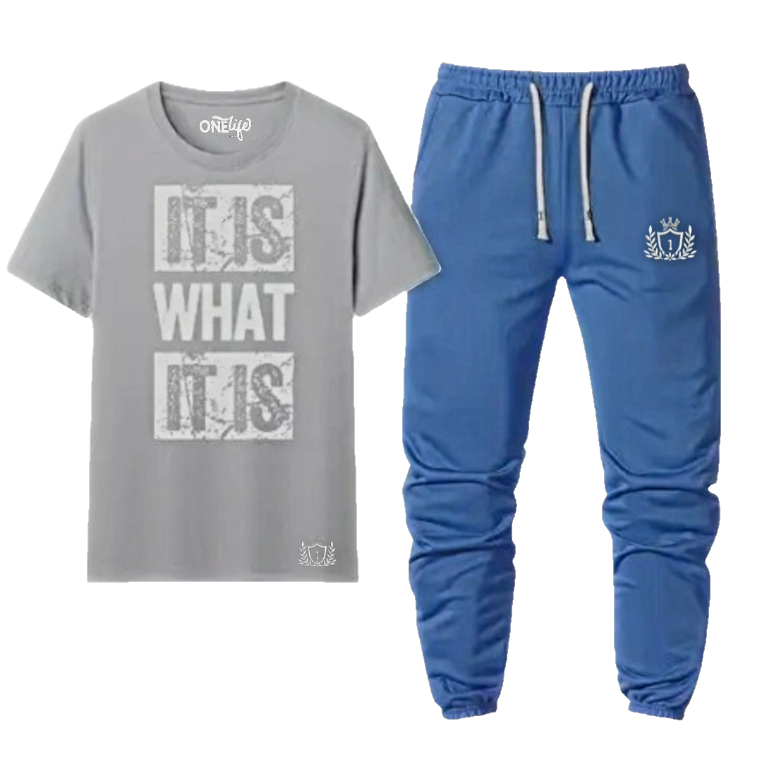 "It Is What It Is" Tee & Jogger Set