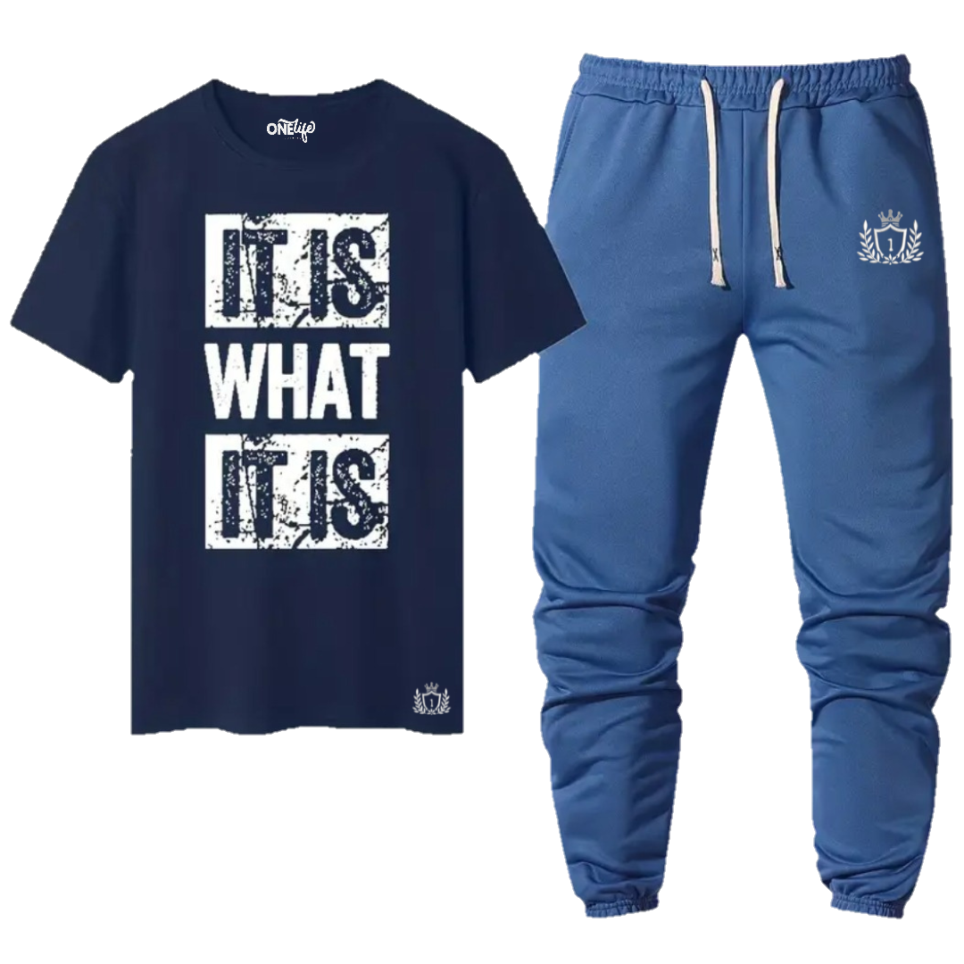 "It Is What It Is" Tee & Jogger Set