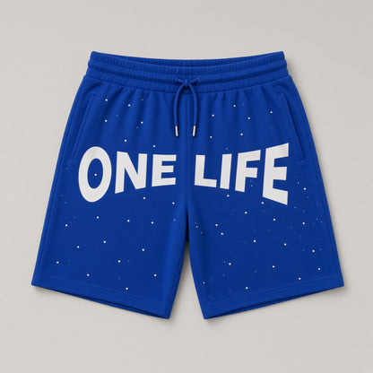 Blue Magic Shorts by One Life Clothing - front product view