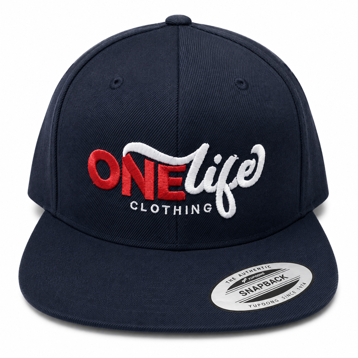 Championship Edition Snapback - black with red and white One Life embroidery