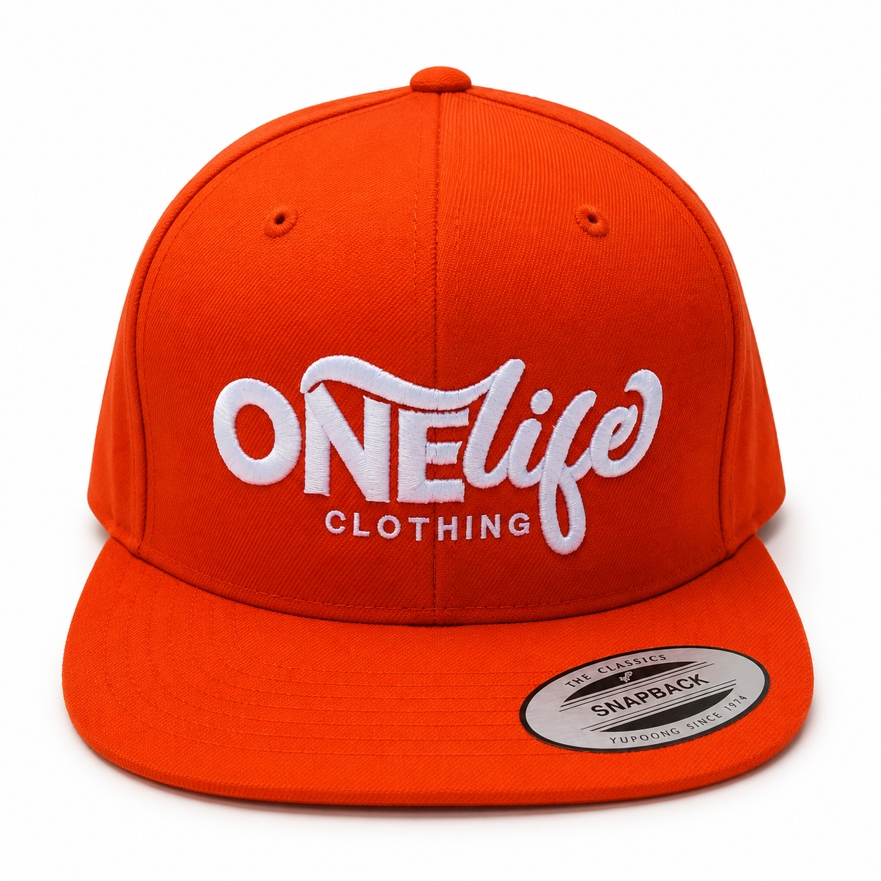 Championship Edition Snapback - red with white One Life embroidery