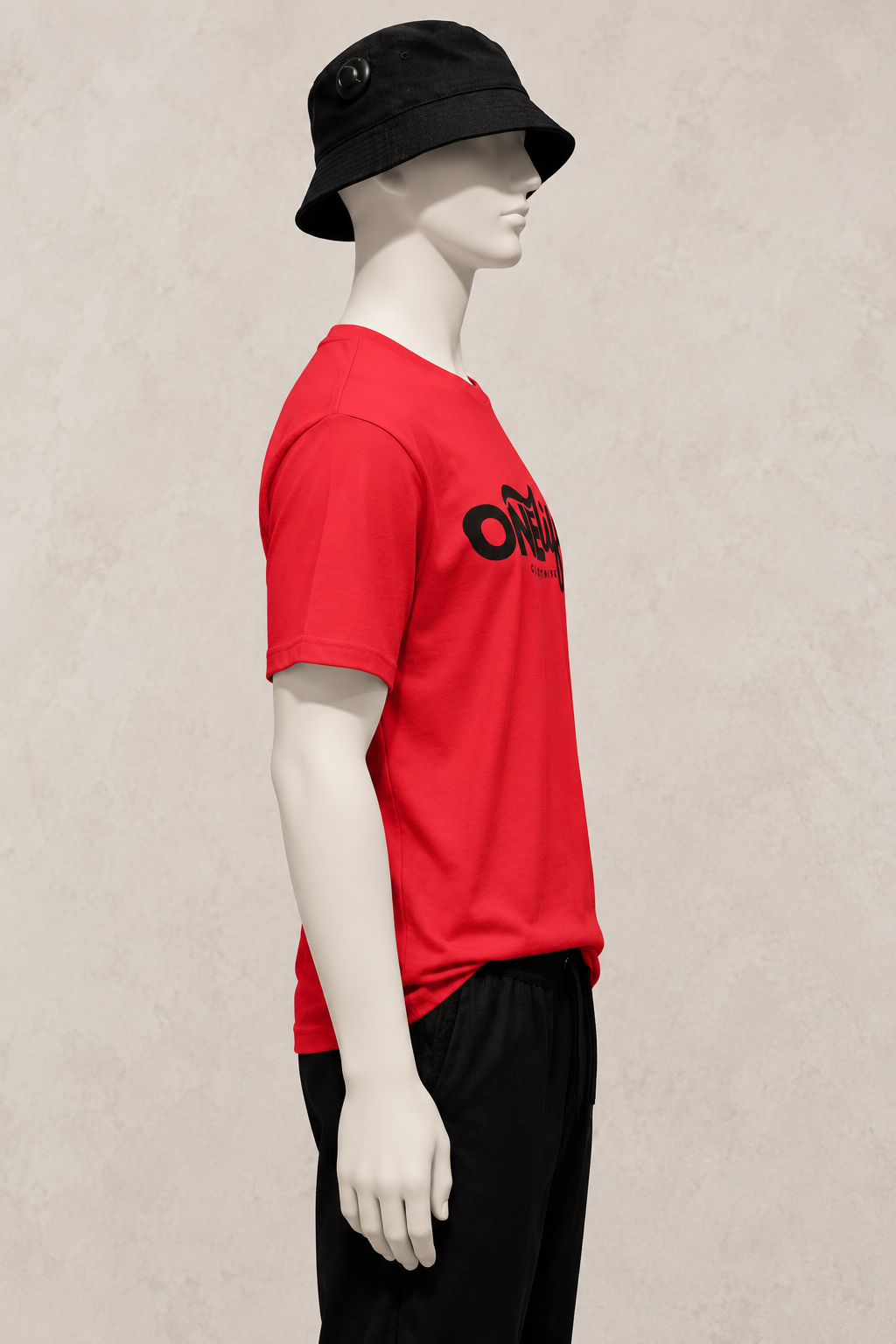 First Born Tee by One Life Clothing, side studio view