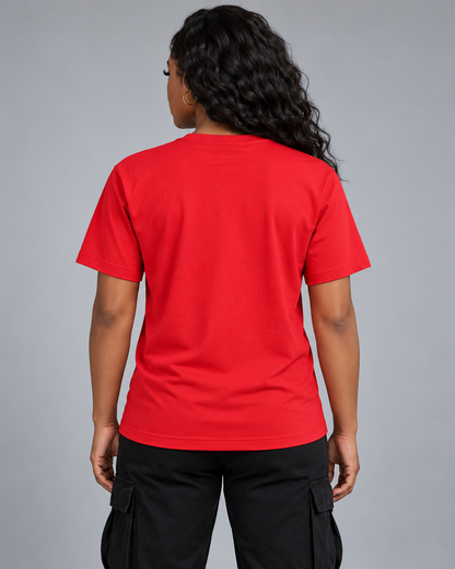 First Born Tee by One Life Clothing on a woman, back view