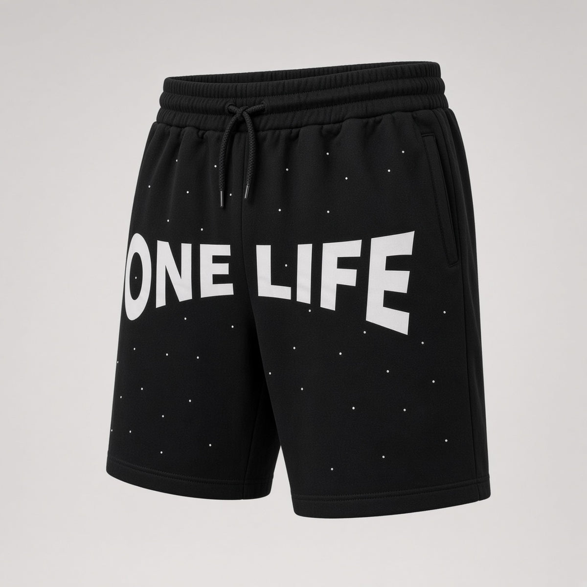 No Sleep Shorts by One Life Clothing - angled view