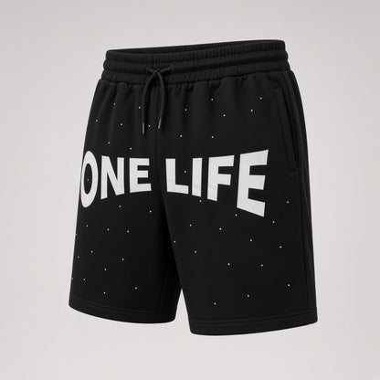 No Sleep Shorts by One Life Clothing - angled view