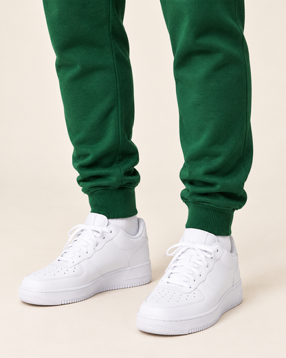 The Drive Joggers — green — cuff detail