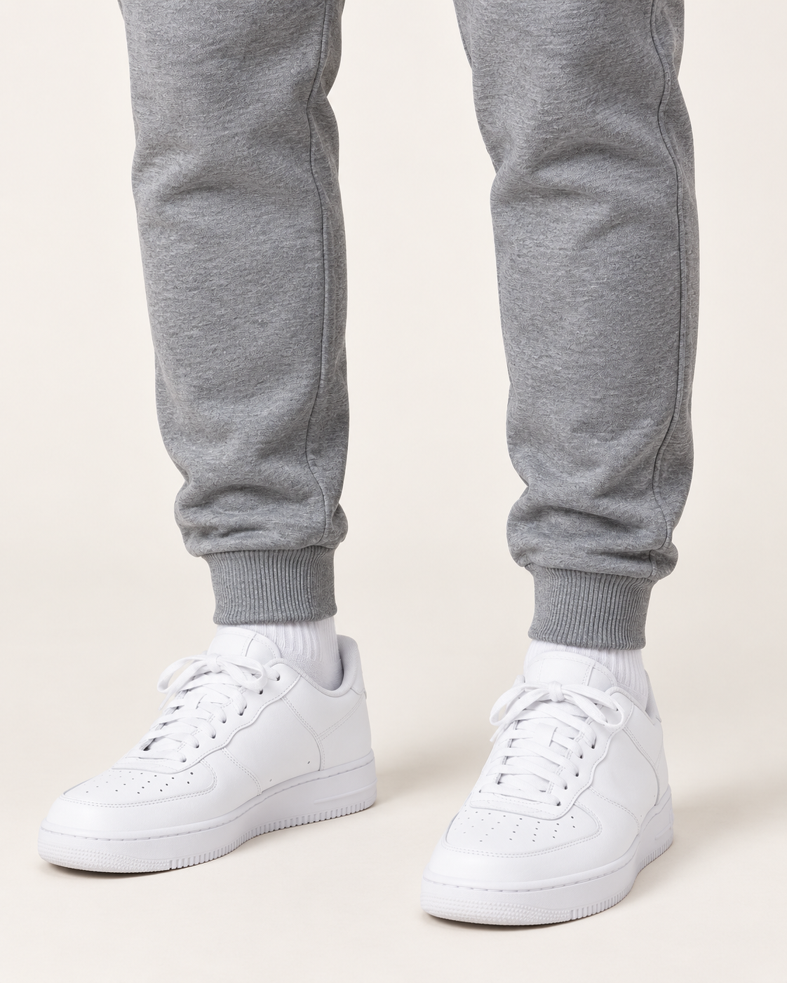 The Foundation Joggers — heather gray — cuff detail