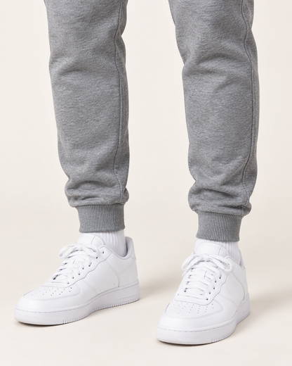 The Foundation Joggers — heather gray — cuff detail