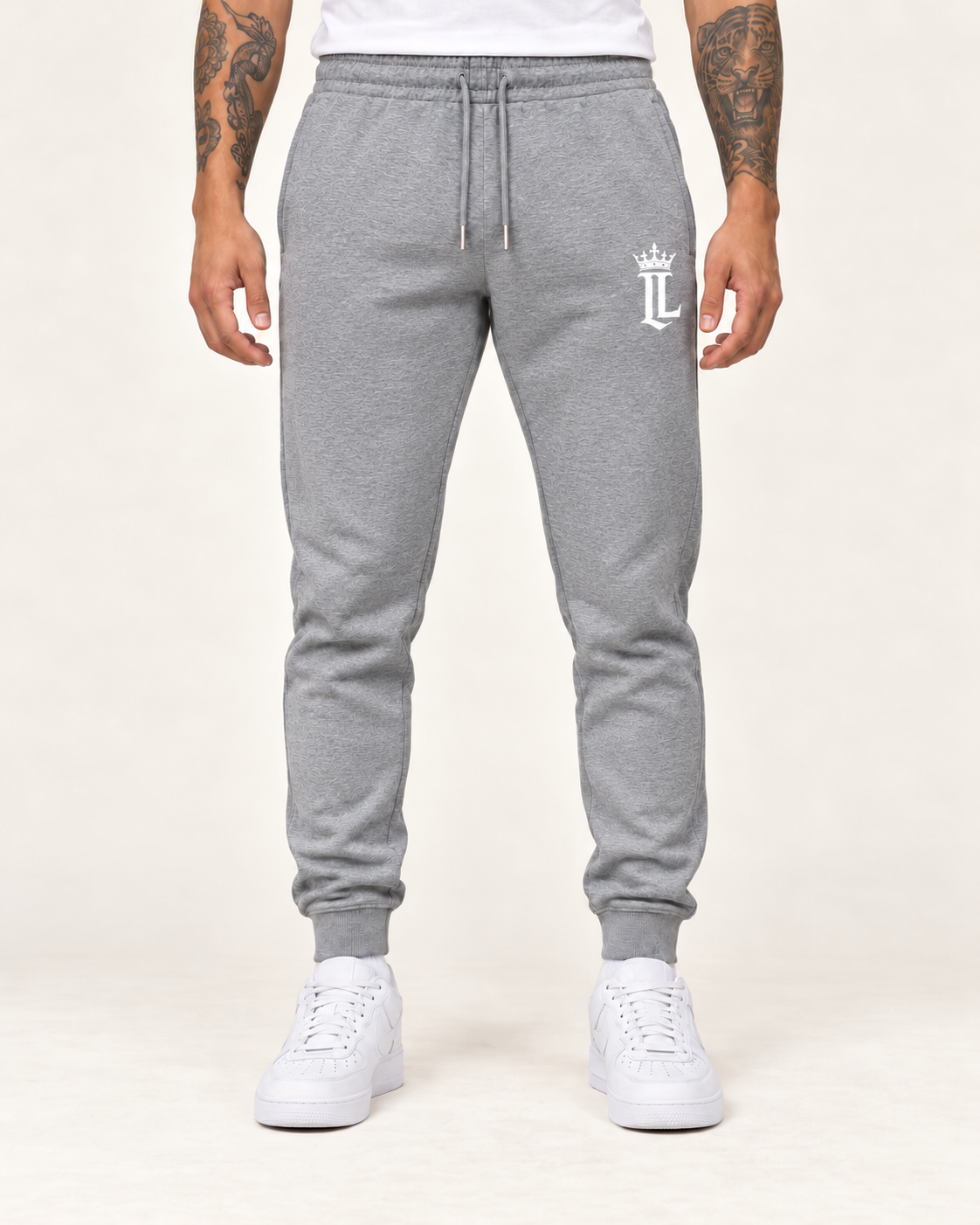 The Foundation Joggers — heather gray — front