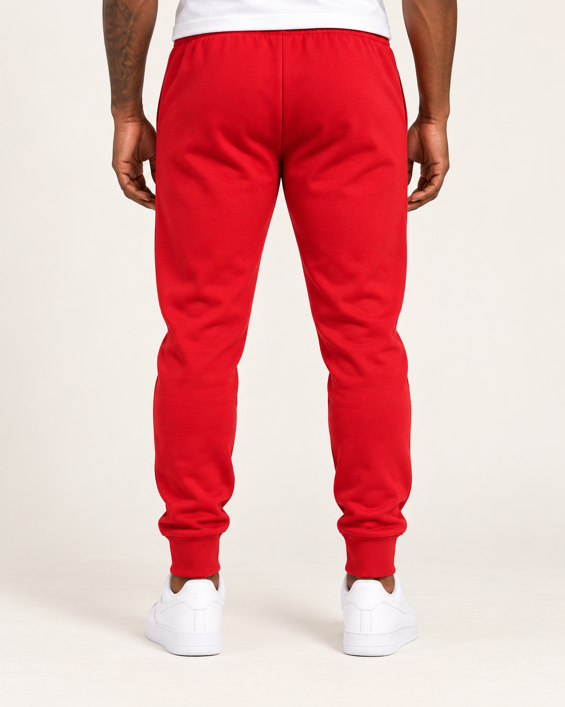The Resolve Joggers — red — rear mockup