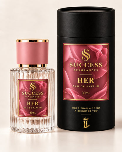 Her by Success Fragrances — 30ml bottle and black presentation box