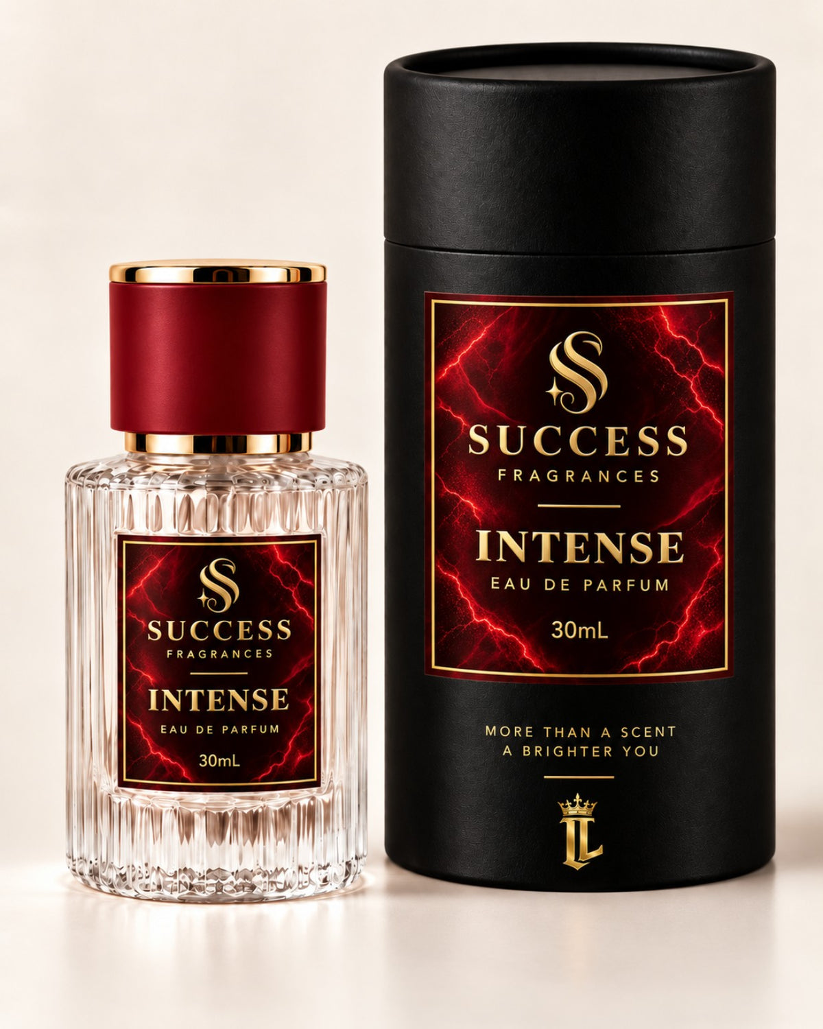 Intense by Success Fragrances — 30ml bottle and presentation box